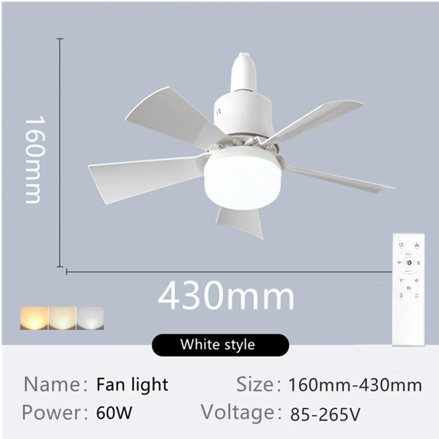 2-in-1 Ceiling Fan with Light - Image 5