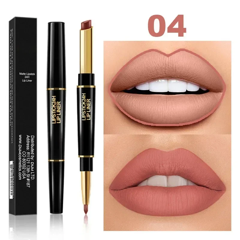 2-in-1 Waterproof Lipstick + Lip Liner - Image 9