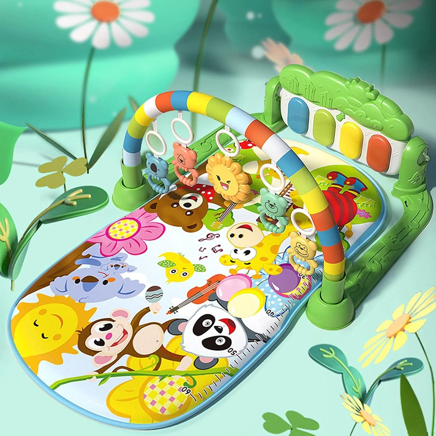Baby Play Gym – Soft Padded Activity Mat for Sensory Development
