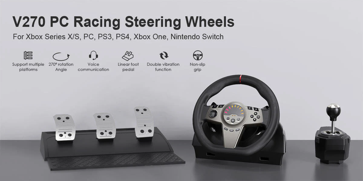 Multi-Platform Racing Wheel & Pedal Set - Image 4