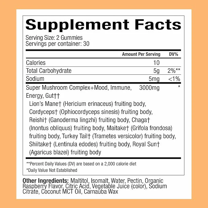 Plant People WonderDay Mushroom Gummies – Wild Raspberry - Image 7
